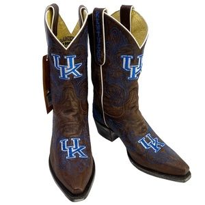 GAMEDAY BOOTS University Of Kentucky Wildcats NEW Embroidered Cowboy Boots